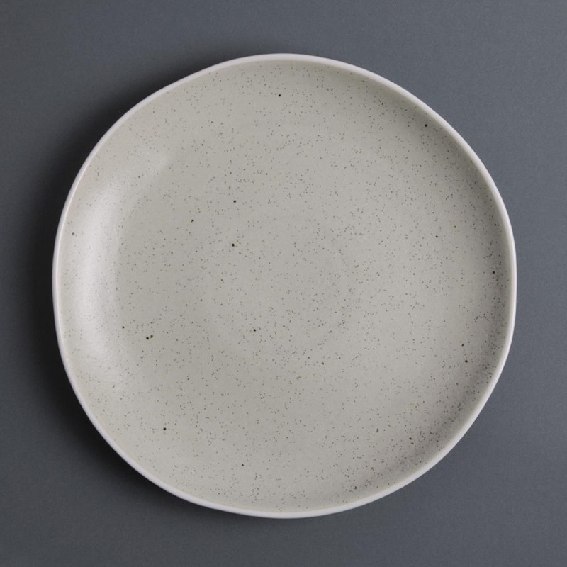 6 Assiettes plates sable Chia Olympia 27 cm (x6)