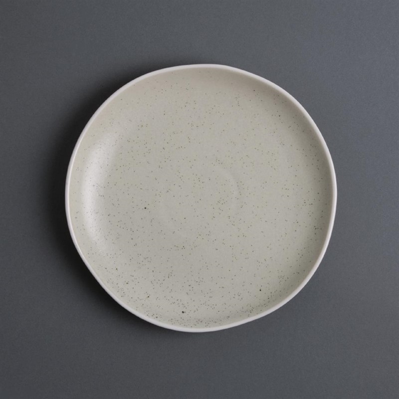 6 Assiettes plates sable Chia Olympia 20,5 cm (x6)