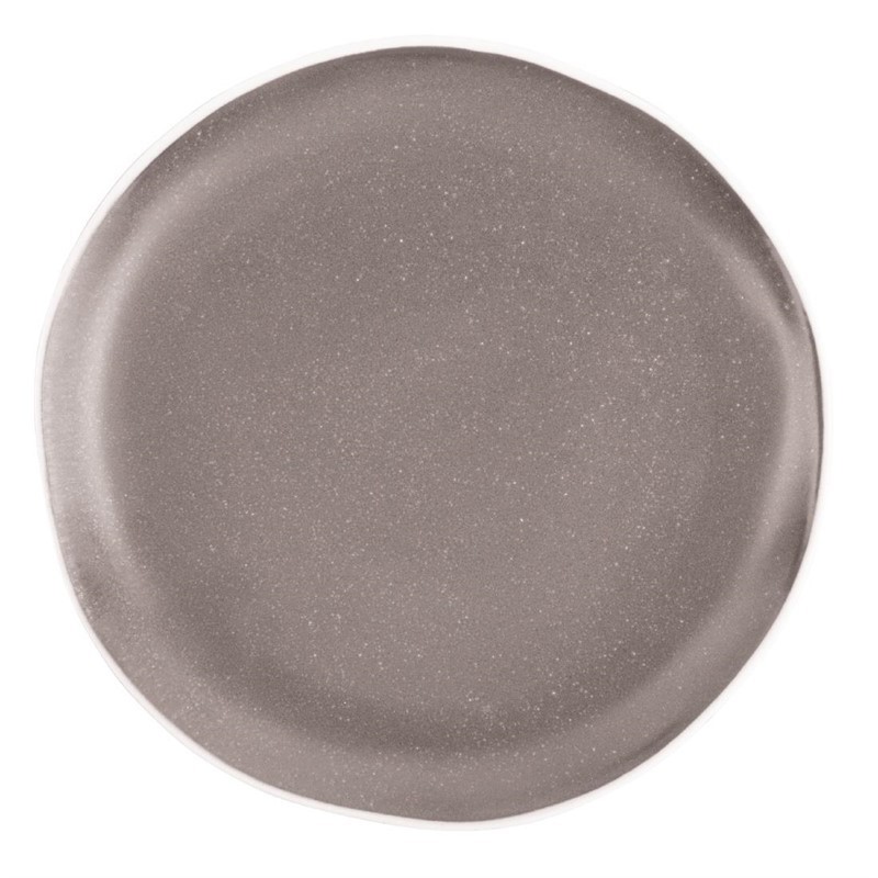 6 Assiettes plates grises Chia Olympia 20,5 cm (x6)