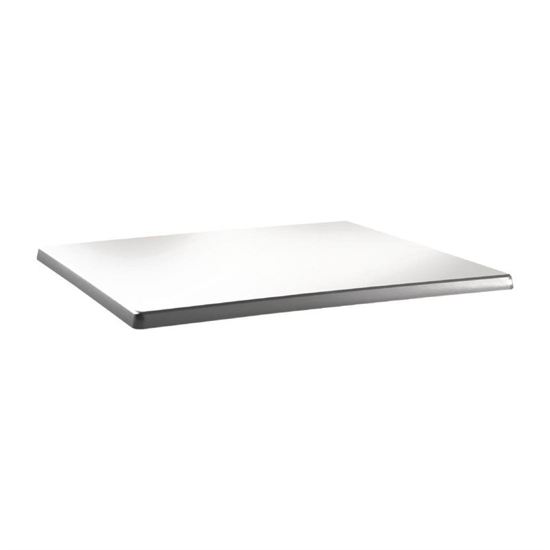 Plateau de table rectangulaire Topalit Classic Line 120x80cm blanc pur