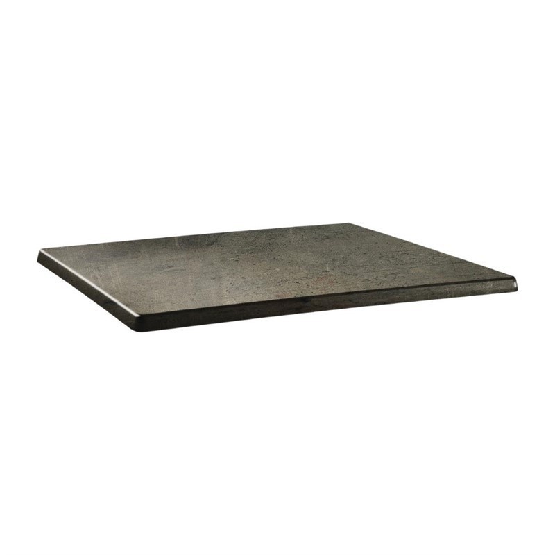 Plateau de table rectangulaire Topalit Classic Line 110x70cm concrete