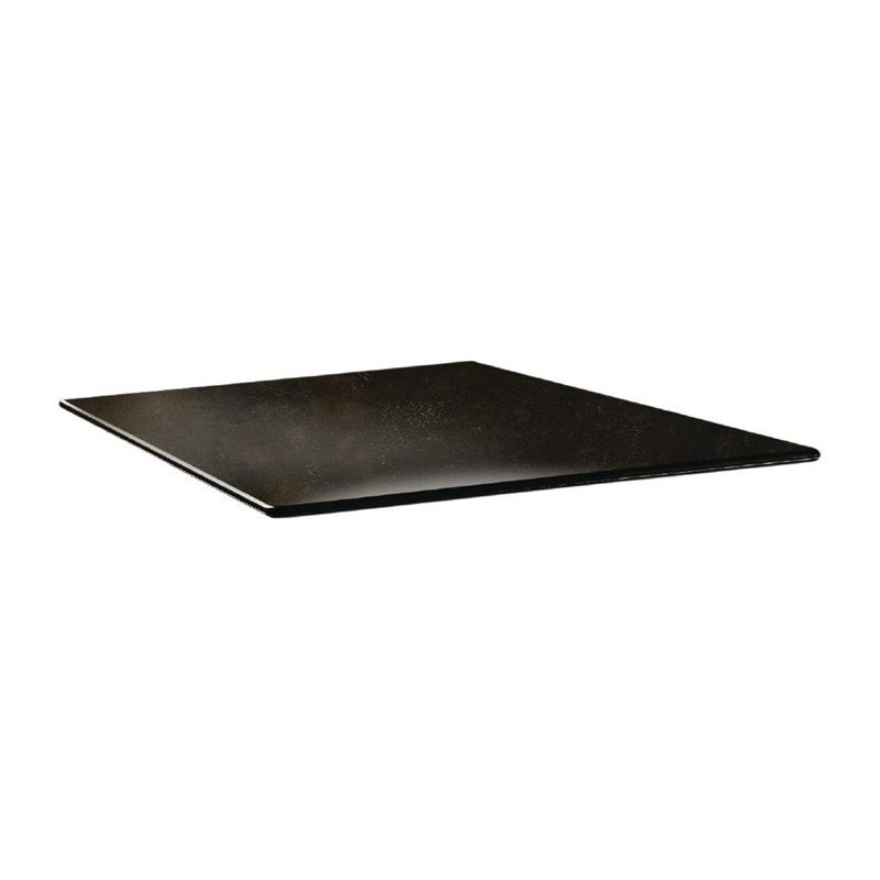 Plateau de table carré Topalit Smartline 70x70cm cyprus metal