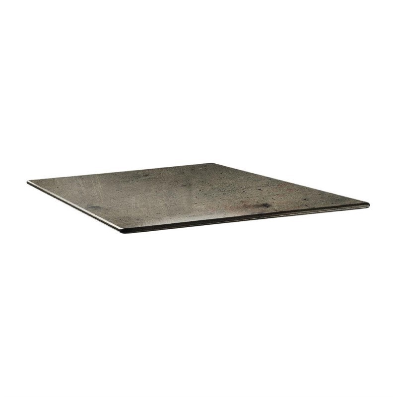 Plateau de table carré Topalit Smartline 70x70cm concrete