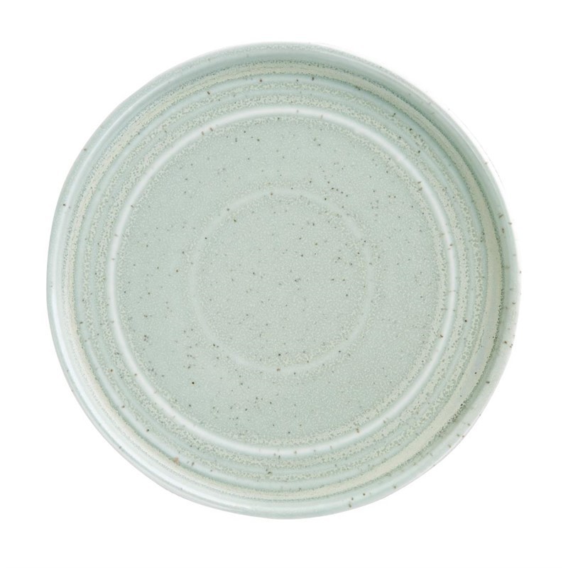6 Assiette plate vert printanier Olympia Cavolo 18 cm