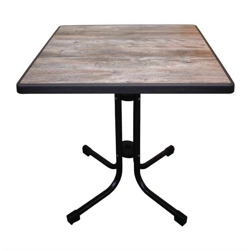 Table de patio pliante Limburg Vintage 70 x 70 cm