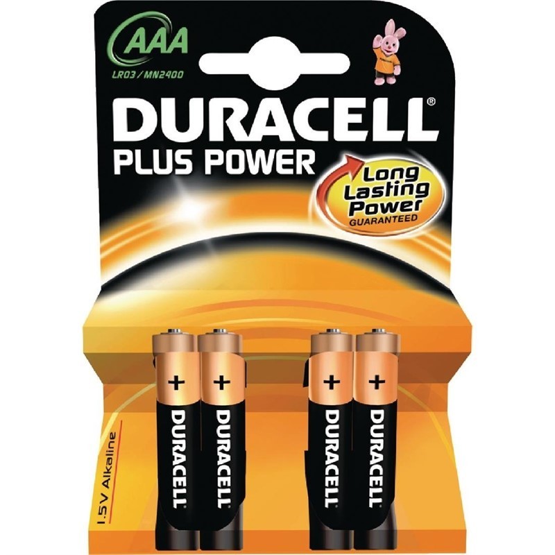 Piles AAA Duracell (lot de 4)