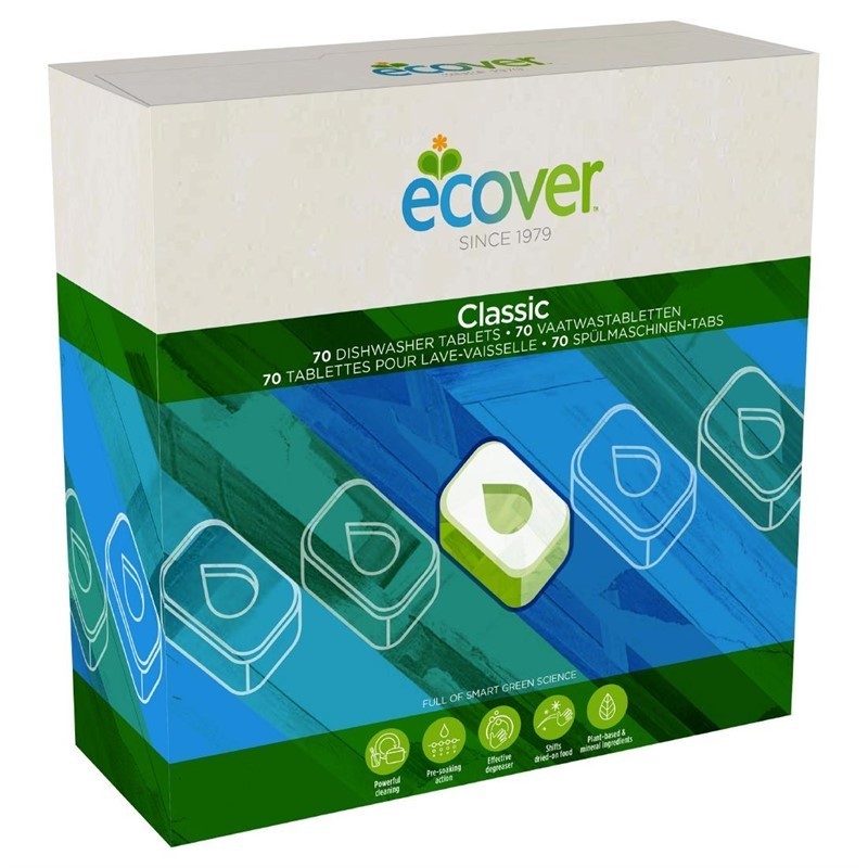 Tablettes lave-vaisselle Ecover (lot de 70)