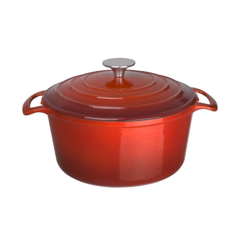 Grande cocotte ronde rouge Vogue