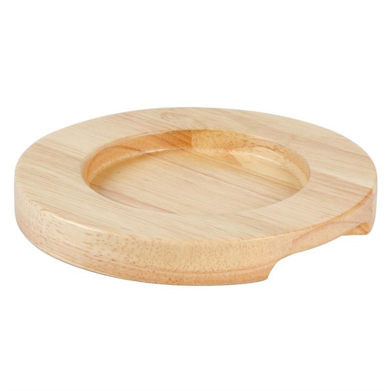 Support en bois clair pour mini cocotte Y259 et mini poêle GJ553 Olympia