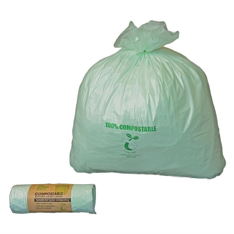 24 Petits sacs poubelle compostables Jantex 10L