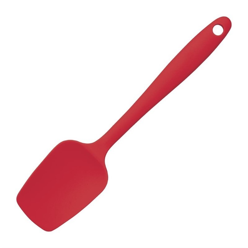 Mini spatule et cuillère rouge en silicone 200mm