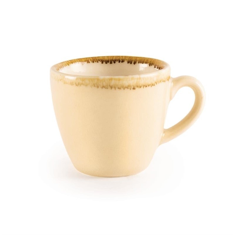 6 Tasse à espresso couleur sable Olympia Kiln 85ml