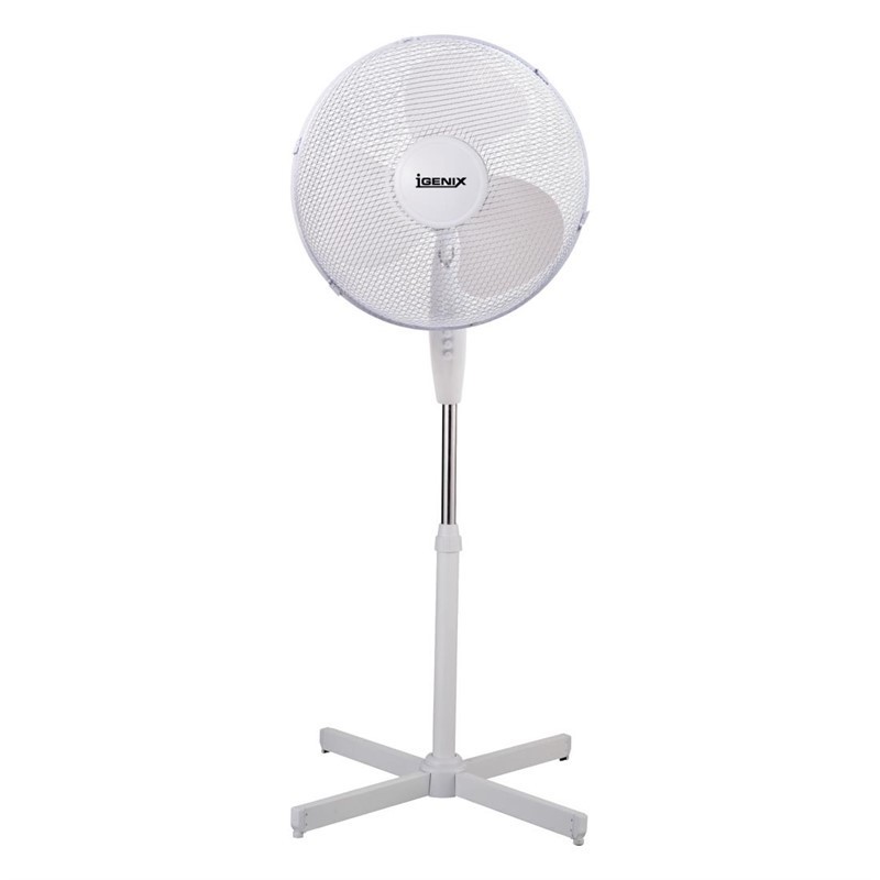 Ventilateur oscillant sur pied blanc Igenix 406mm