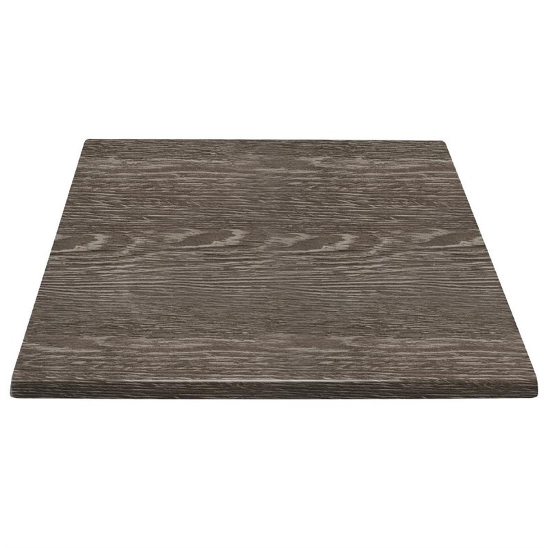 Plateau de table carré Bolero effet bois vieilli 700mm