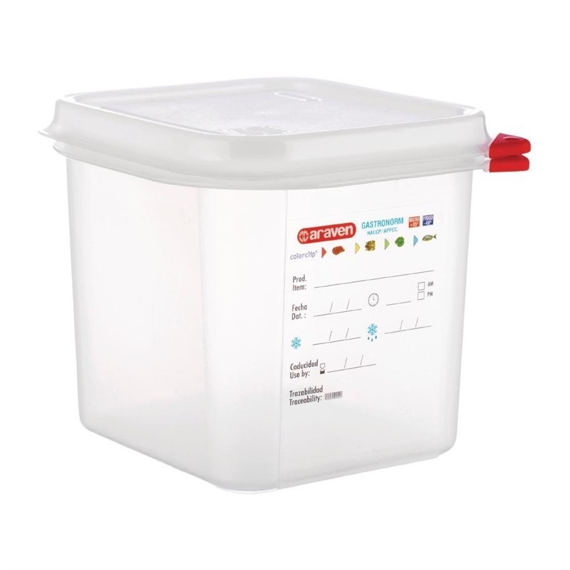 4 Boîte alimentaire GN 1/6 Araven 2,6L