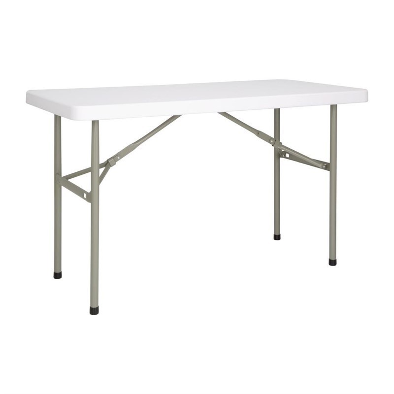 Table rectangulaire pliante Bolero 1220mm