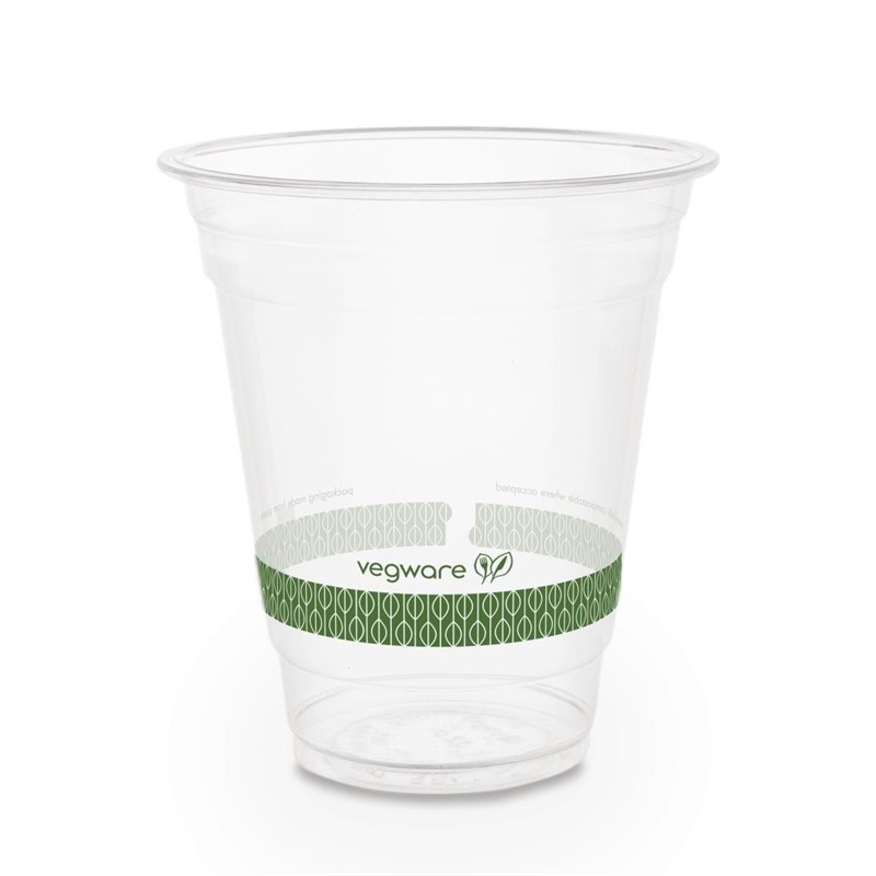 1000 Gobelets en PLA compostables pour boissons froides Vegware 454ml