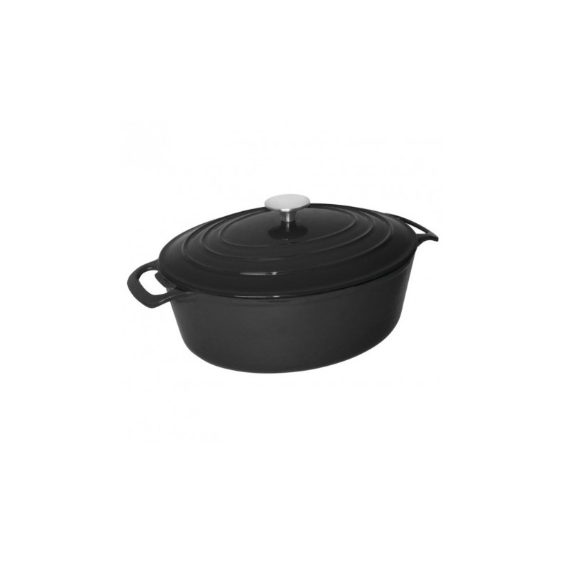 Grande cocotte ovale noire Vogue 6L