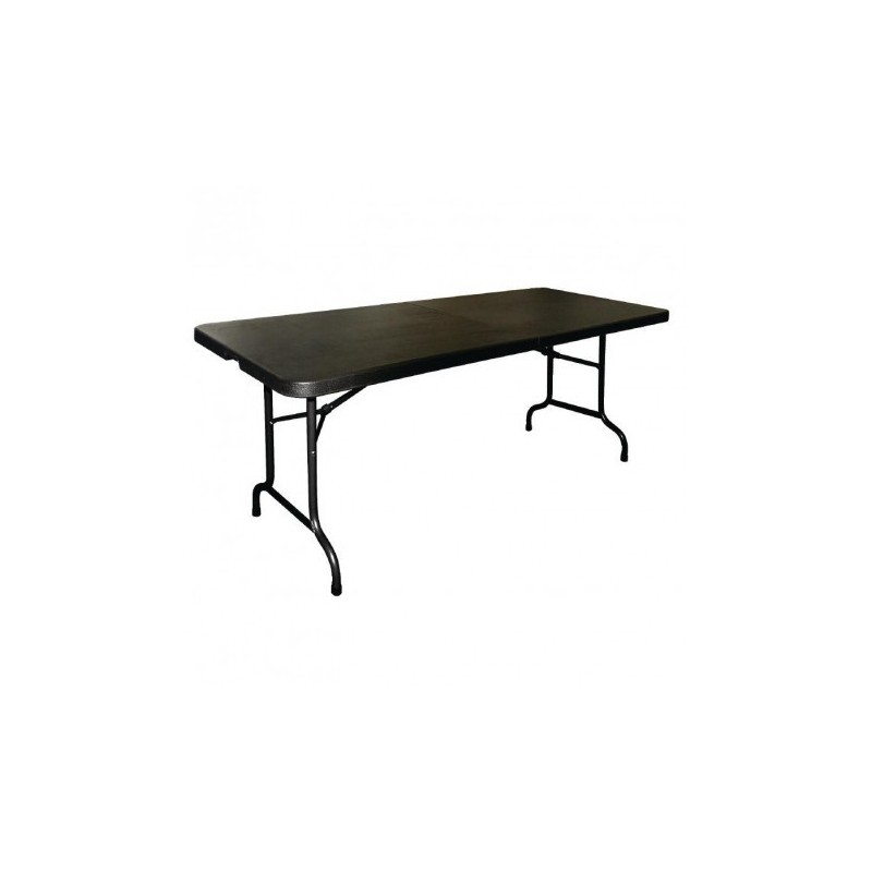 Table pliable au centre Bolero noire 1829mm