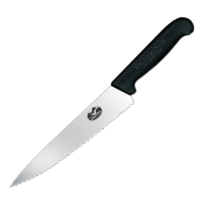 Couteau à découper denté Victorinox Fibrox 22cm