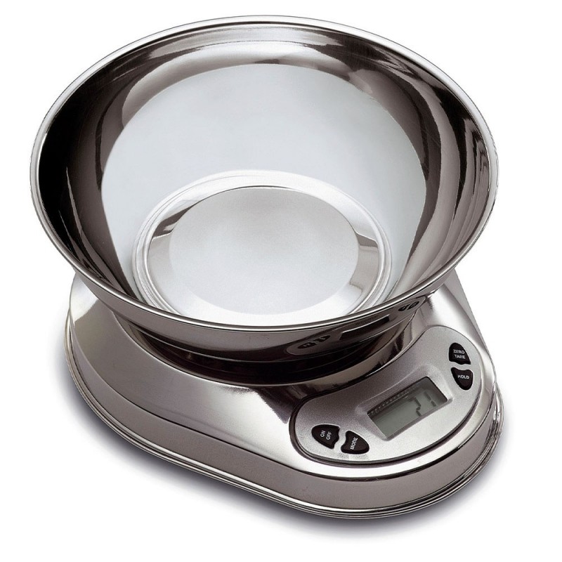 Balance inox avec cuvette, 5 kg (par 1 g)