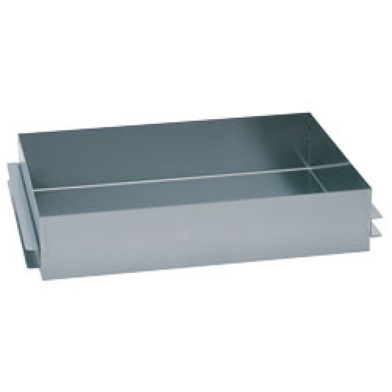 Bac supérieur en inox, extractible