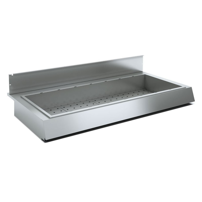 Option : Cuve bain marie chaleur sèche 8x GN 1/1, H150mm