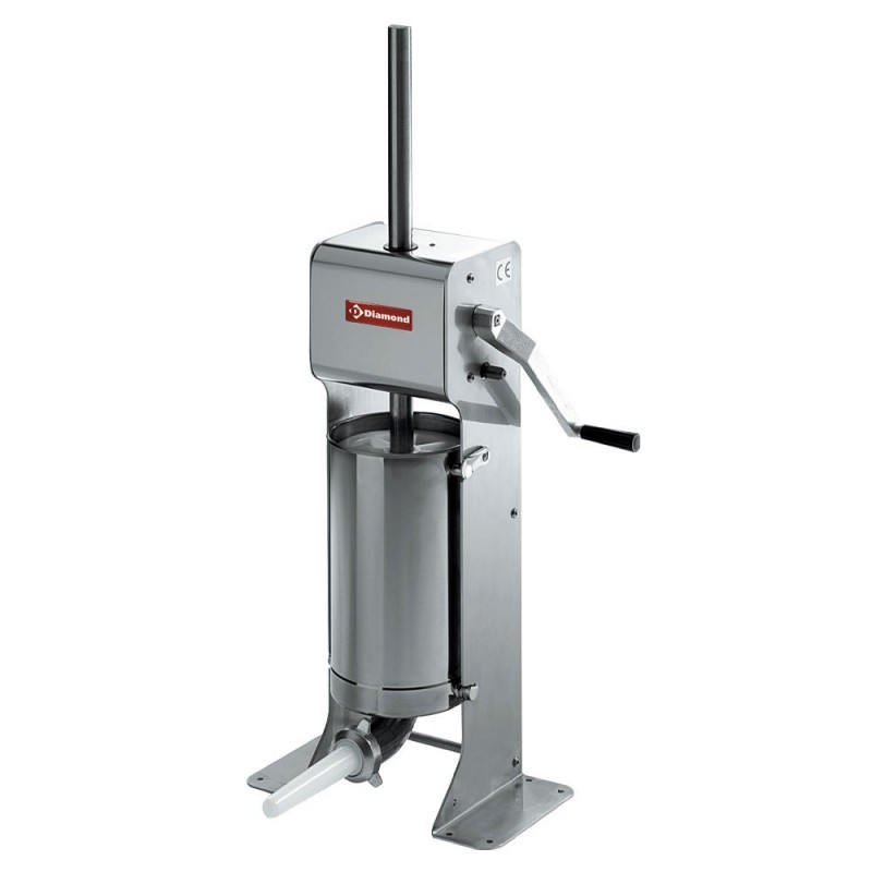 Poussoir manuel vertical en inox, 12 litres