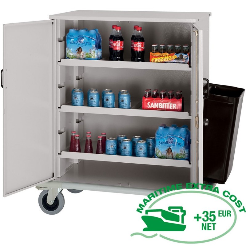 Chariot fermé pour remplissage minibars