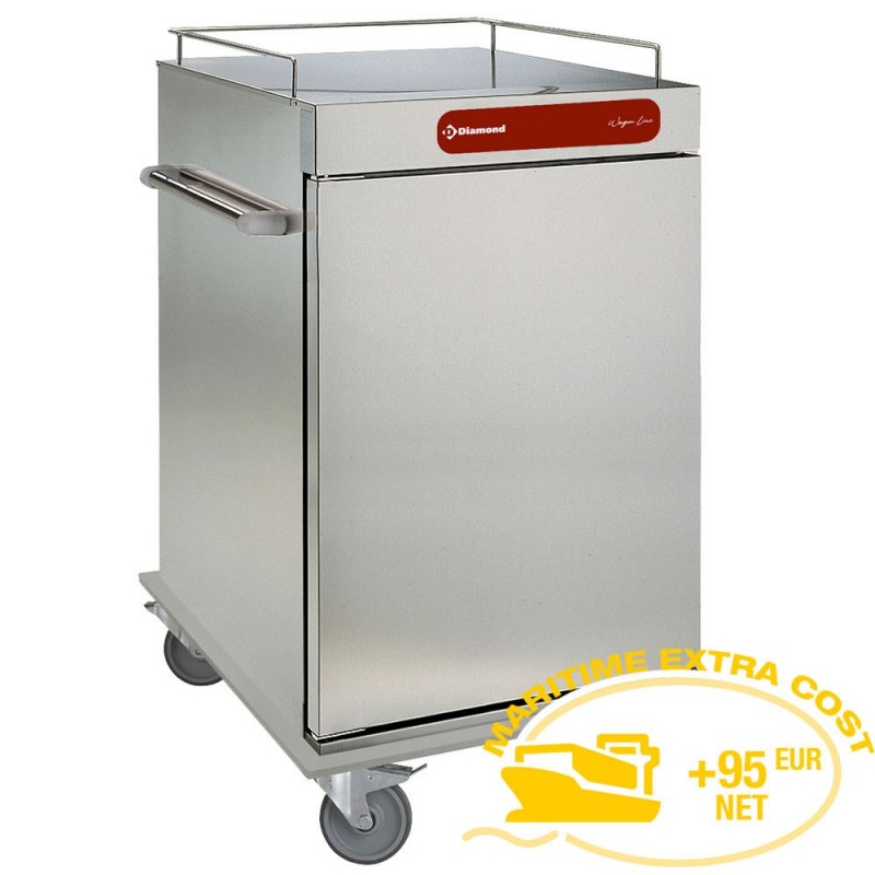 Chariot neutre isolé pour repas, 10 GN 2/1