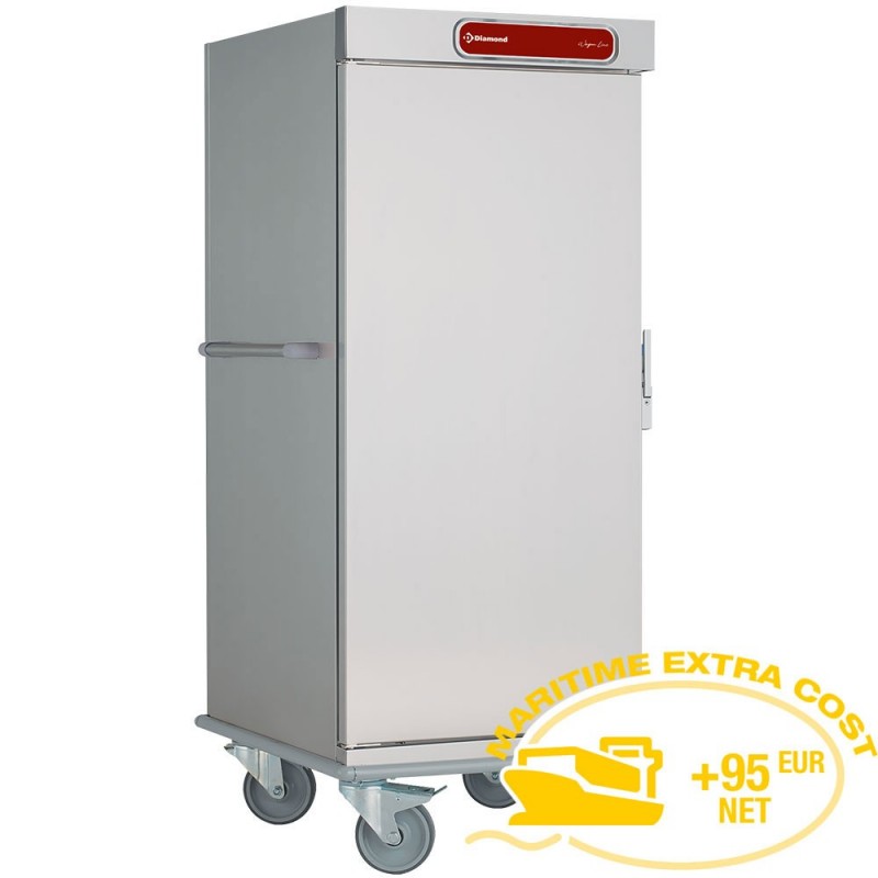 Chariot neutre isolé pour repas, 20 GN 2/1