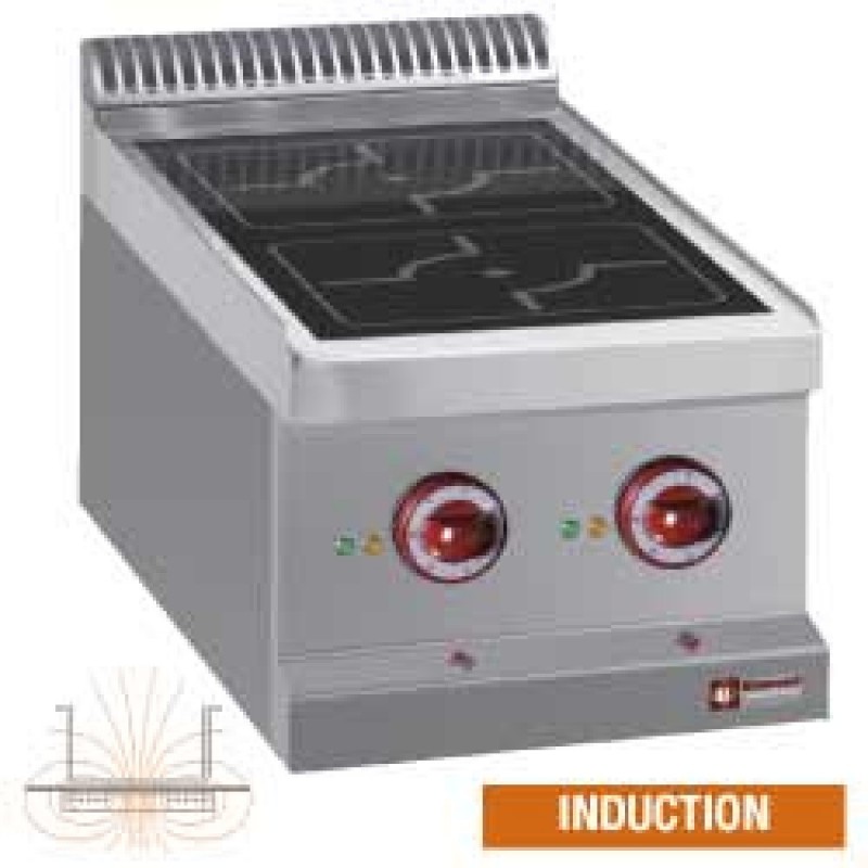 Cuisinière électrique, 2 foyers à induction -Top-