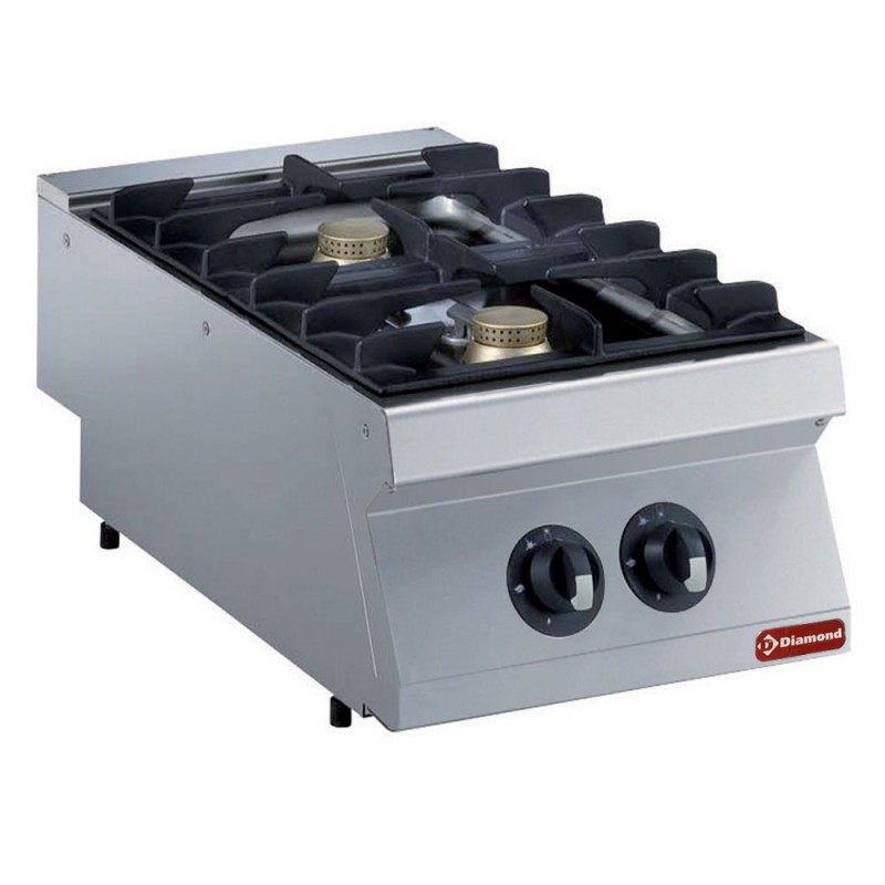 Cuisinière gaz 2 feux, Brûleurs 2x 5,5 kW -TOP - AGA