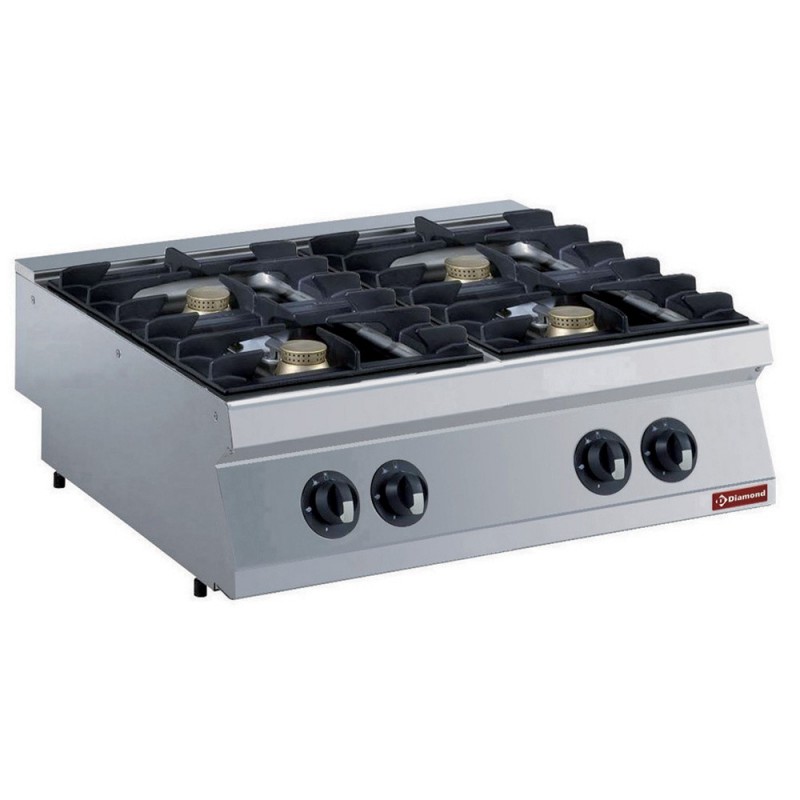 Cuisinière gaz 4 feux, Brûleurs 4x 5,5 kW -TOP - AGA