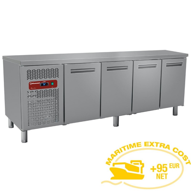 Table frigorifique, ventilée, 4 portes GN 1/1 (550 Lit.)