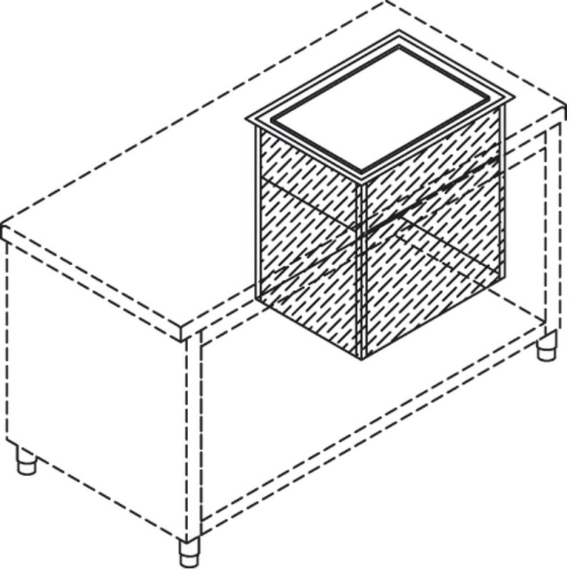 Silo neutre pour paniers lave-vaisselle 500x500 mm
