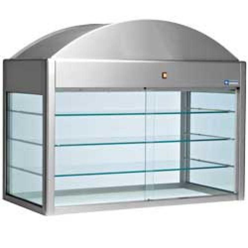 Vitrine neutre indépendante (avec fond)