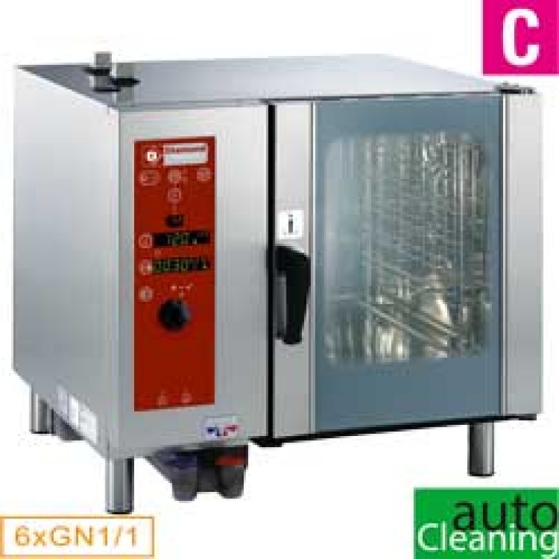 Four gaz vapeur directe/conv. 6x GN 1/1+ Cleaning - AGA
