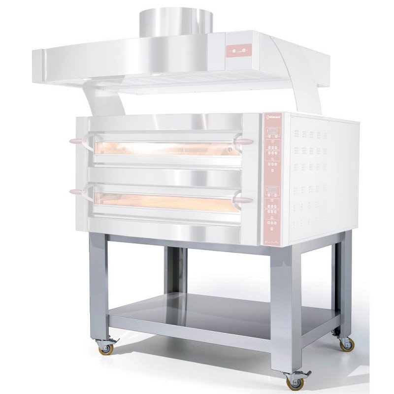 Support "simili inox" x GDX12/35-LDP "extra large" , 4 roues, 2 avec freins