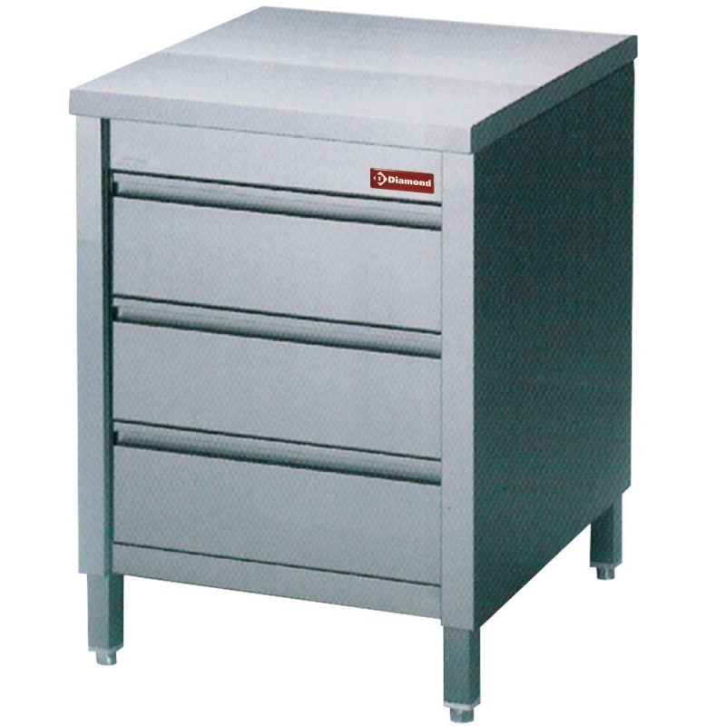 Table sur armoire avec 3 tiroirs GN1/1