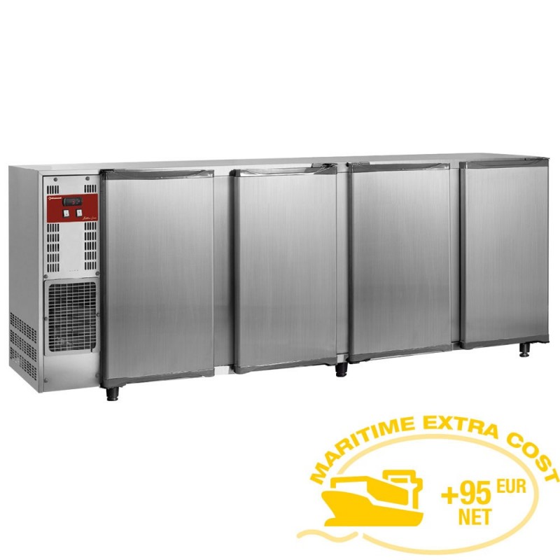 Refroidisseur de bouteilles, acier inox, 4 portes, 783 Lt.