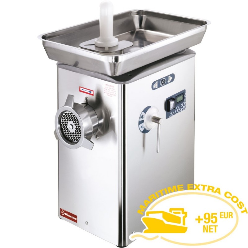Hachoir à viande N°32 réfrigéré, monobloc inox