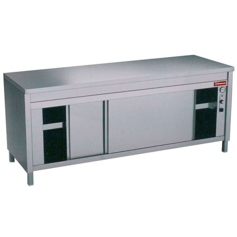 Table  armoire chauffante portes couliss.   