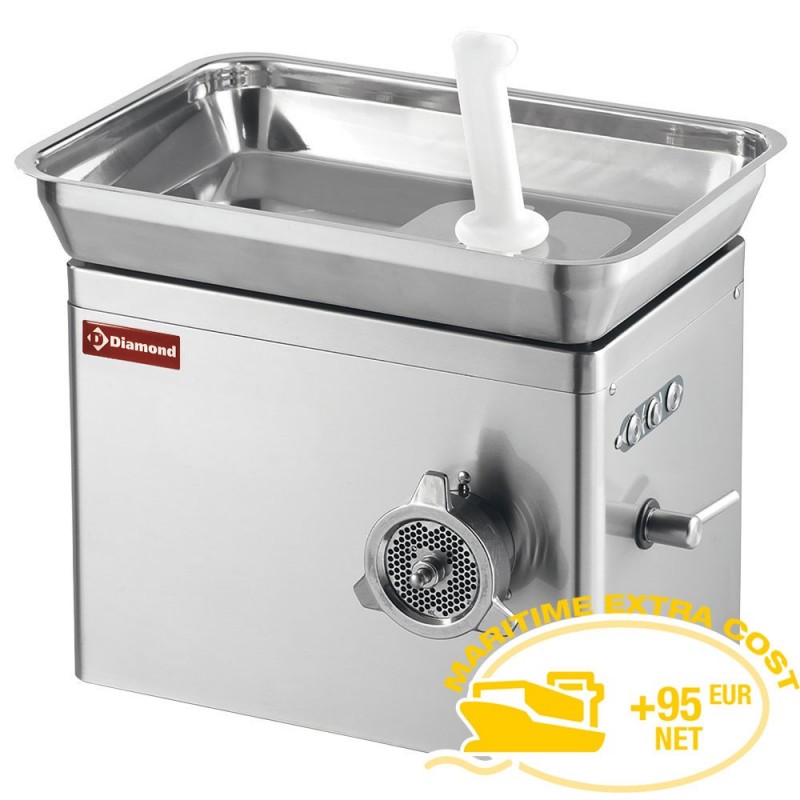 Hachoir en inox N° 22 de table, Ø 4,5 mm, 350 kg/h