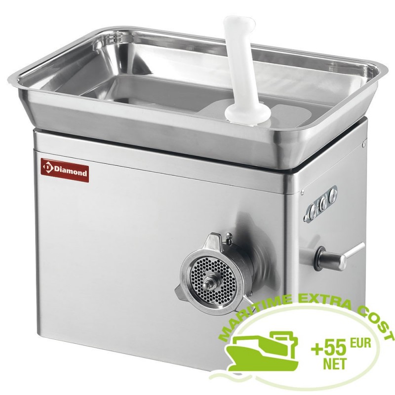 Hachoir en inox N° 22 de table, Ø 4,5 mm, 350 kg/h