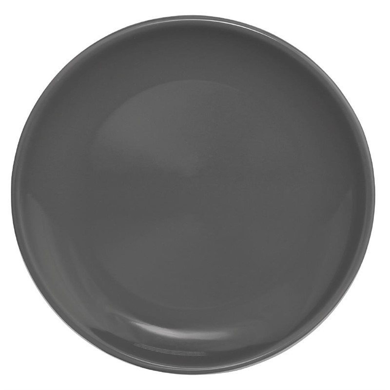 12 Assiette plate grise Olympia Café 205mm