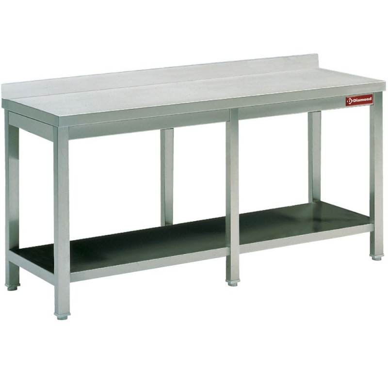 Table de travail avec sous tablette + bord arrière