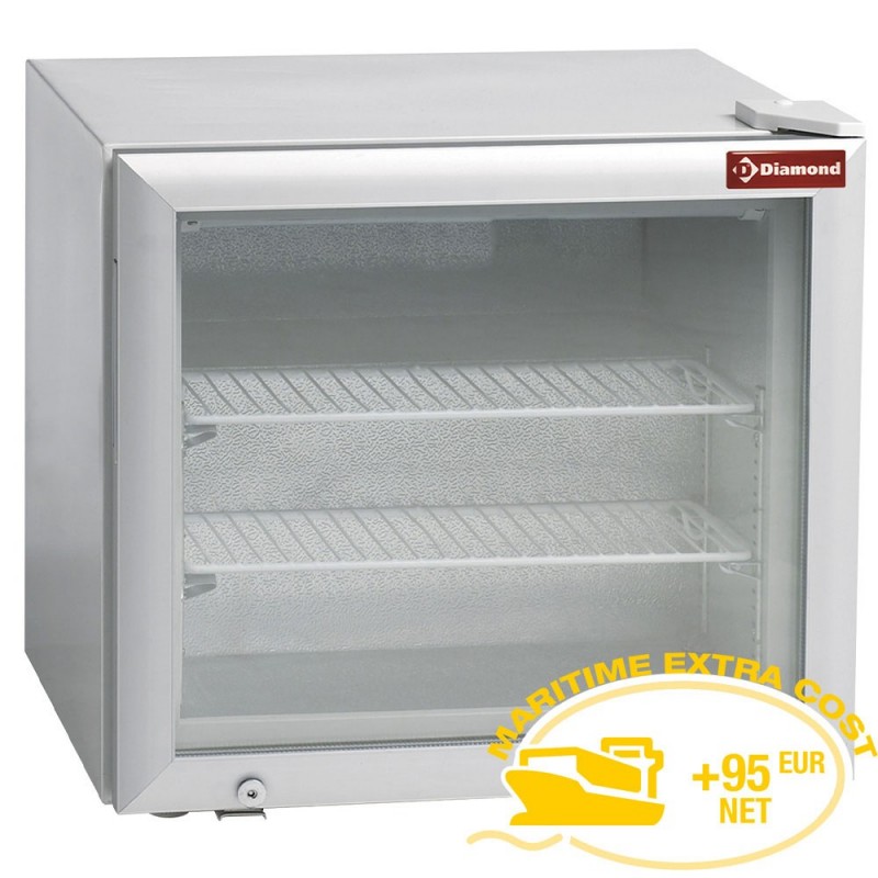 Vitrine de table T° négative, 50 litres, sans caisson lumineux