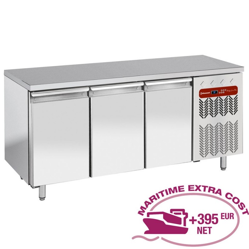 Table frigorifique, ventilée, 3 portes EN 600x400