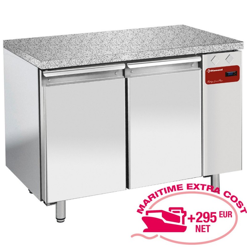 Table de cong., vent., 2 portes EN 600x400 - Top en granit (Sans groupe)